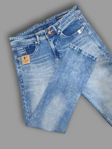 Men’s Light Blue Slim Fit Denim Jeans | Comfortable Stretch Fabric Trekyoo