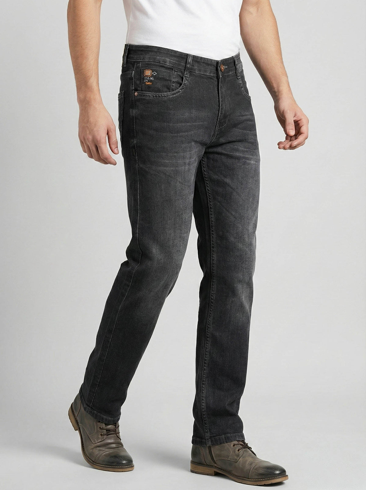Premium Imported Fabric Men's Black Slim Fit Stretch Jeans | Stylish Daily Wear Denim Trekyoo