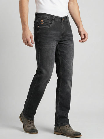 Premium Imported Fabric Men's Black Slim Fit Stretch Jeans | Stylish Daily Wear Denim Trekyoo