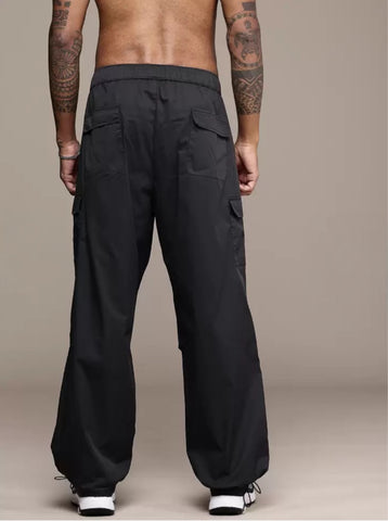 Men's Black Lightweight Cargo Jogger Pants – Relaxed Fit