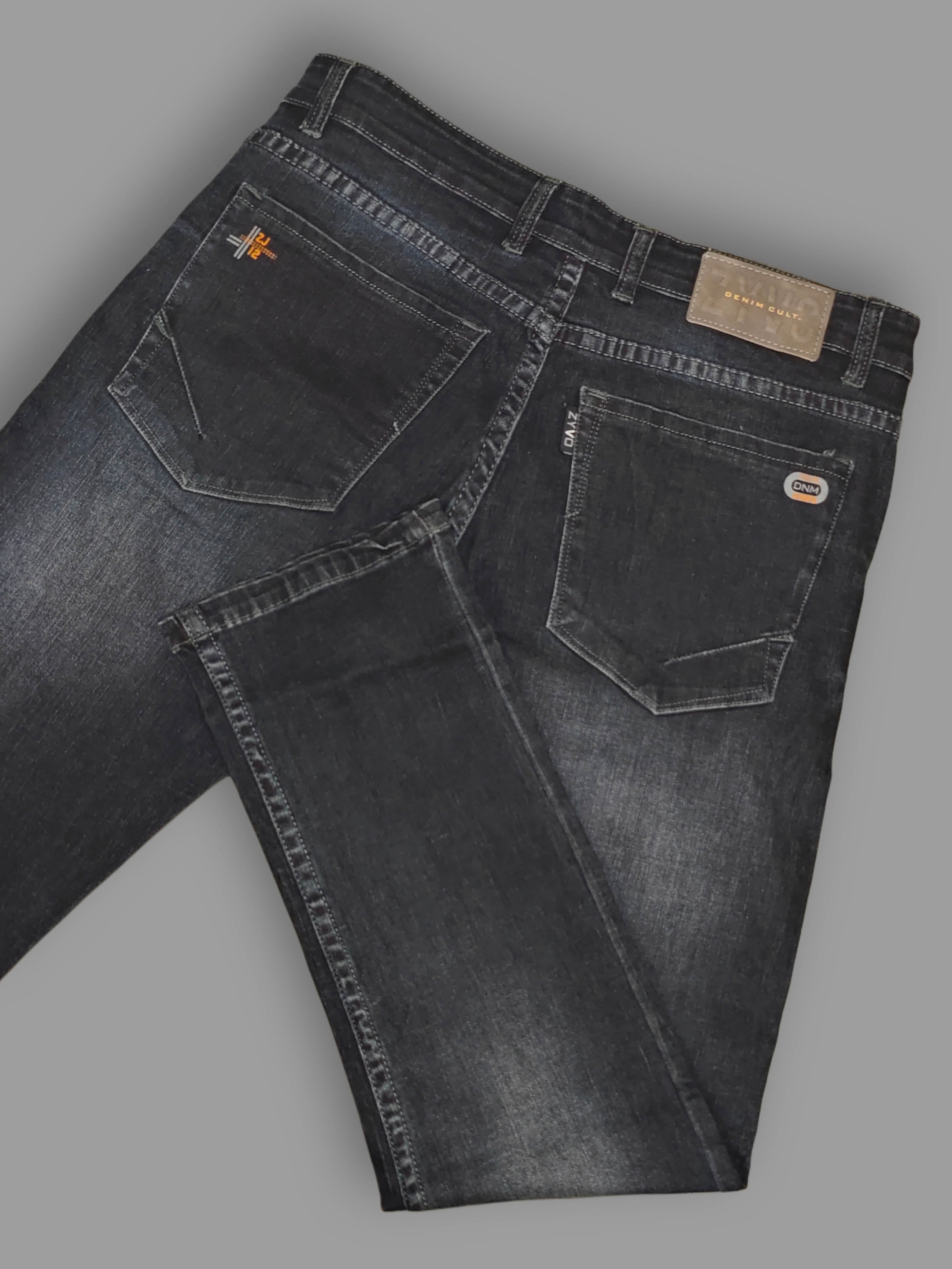 Imported Fabric Premium Black Denim Jeans for Men | Zyvo Slim Fit Stretch Jeans Trekyoo