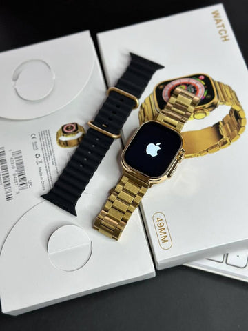 Apple Watch Ultra Golden Edition | 49mm | Dual Strap | Premium Clone