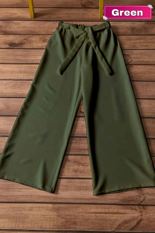 Women's Green Palazzo Pants