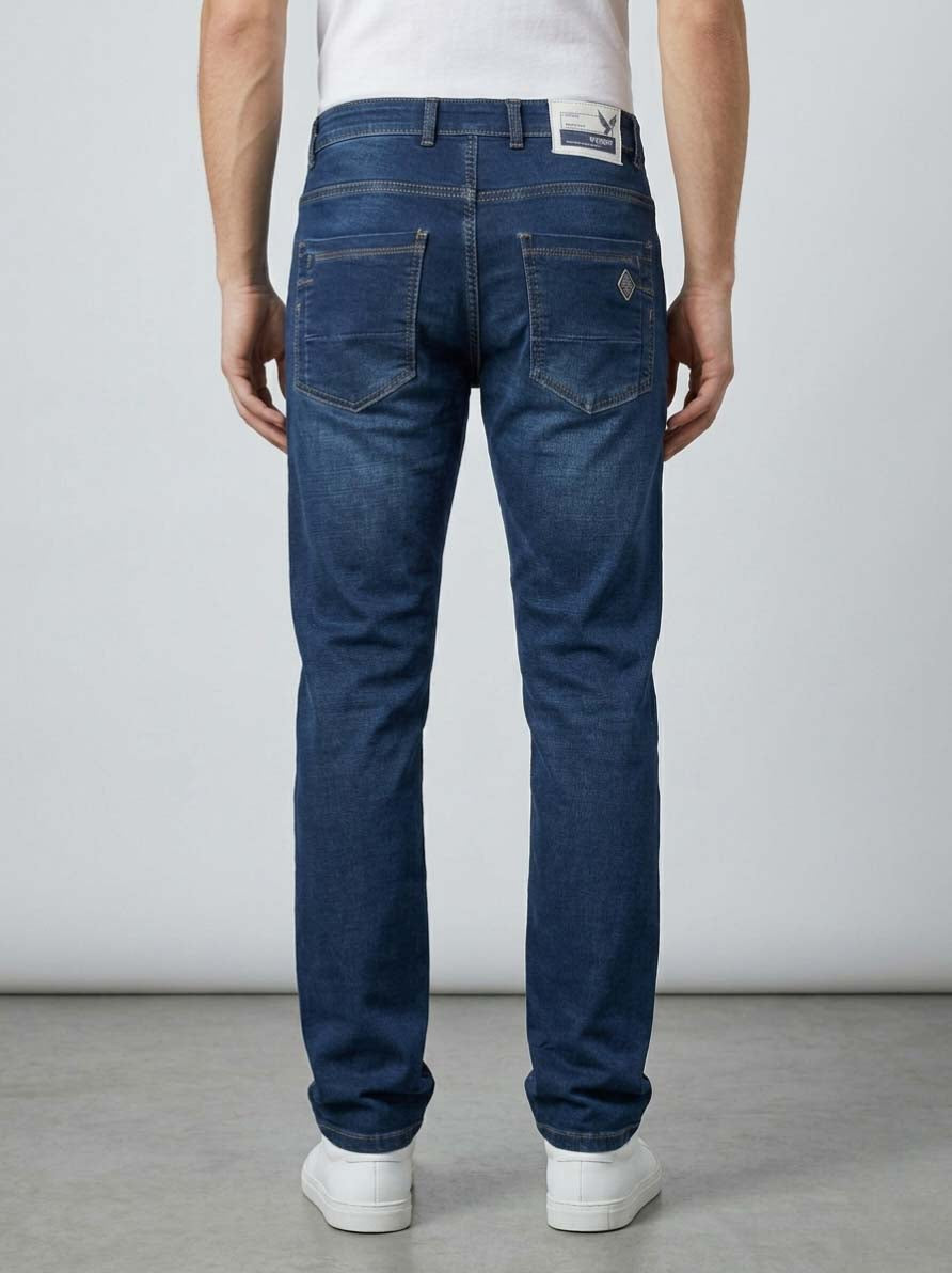 Premium Indigo Narrow Fit Denim – Sleek & Structured Trekyoo
