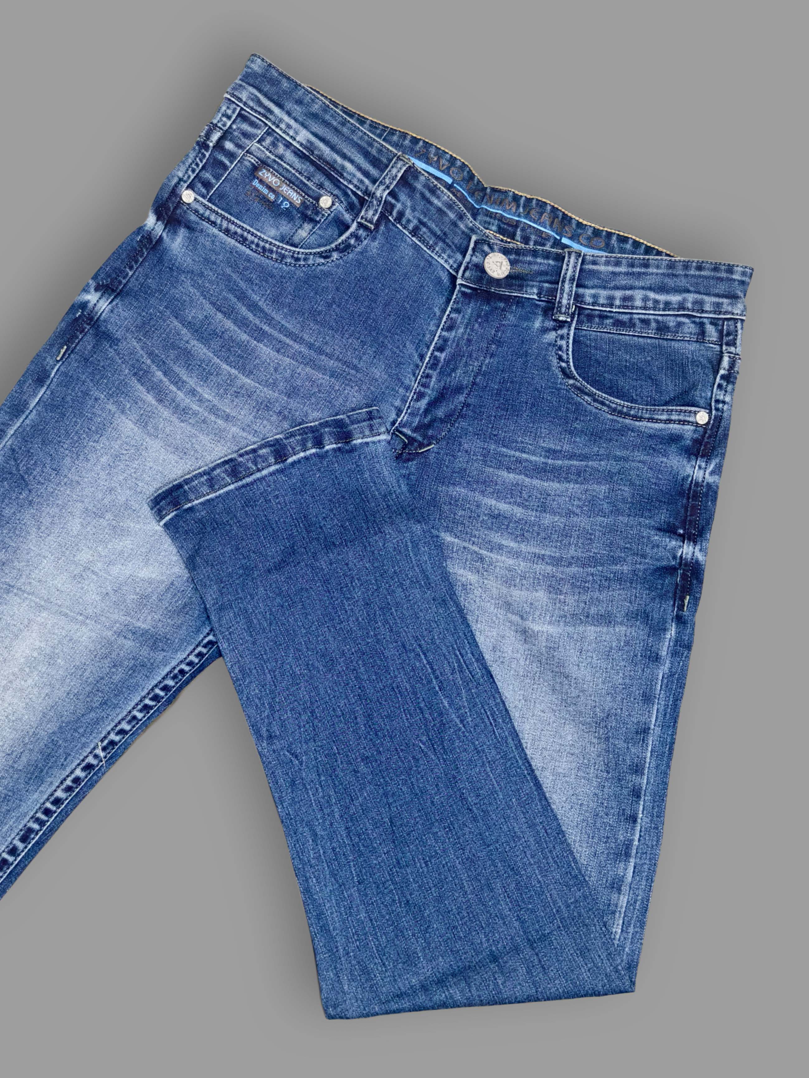 ZYVO Men's Premium Denim Slim Fit Jeans - Vintage Wash Trekyoo